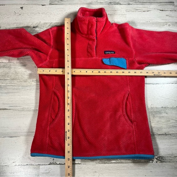 Patagonia Women’s Re-Tool Snap-T Fleece Pullover Red Size Small 25442 Polartec - Picture 5 of 6